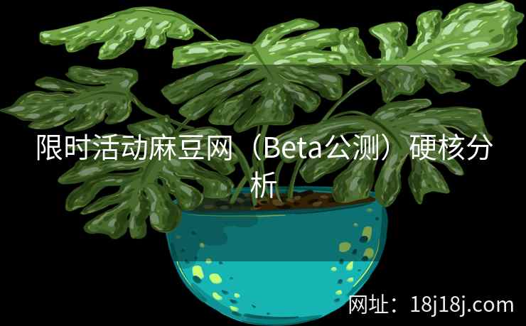 限时活动麻豆网（Beta公测）硬核分析