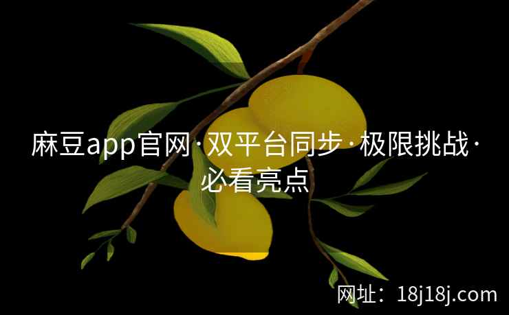 麻豆app官网·双平台同步·极限挑战·必看亮点